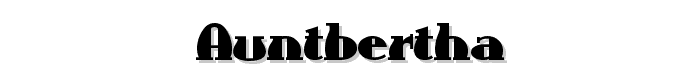 AuntBertha font