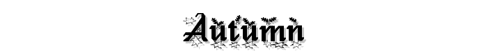 Autumn font