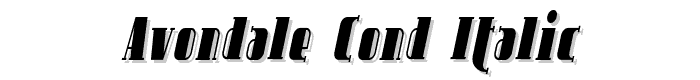 Avondale%20Cond%20Italic font