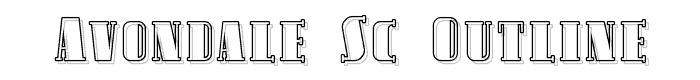 Avondale%20SC%20Outline font