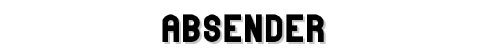 absender font