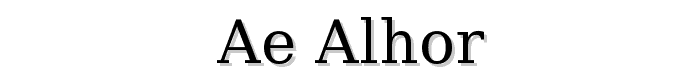 ae_AlHor font