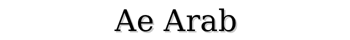 ae_Arab font