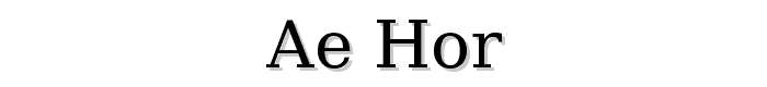 ae_Hor font