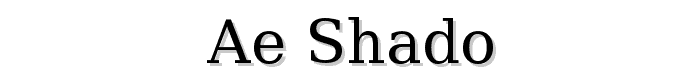 ae_Shado font