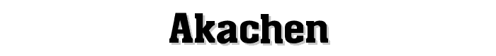 akaChen font