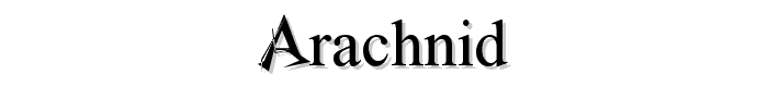 arachnid font