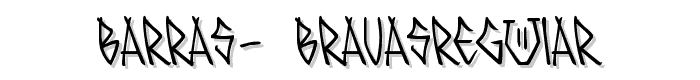 BARRAS-%20BRAVASRegular font