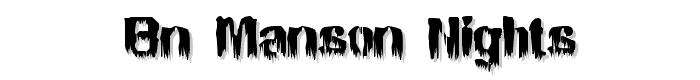 BN%20Manson%20Nights font