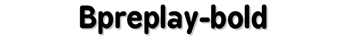 BPreplay-Bold font