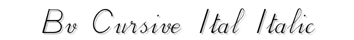 BV%20Cursive%20Ital%20Italic font