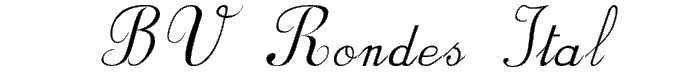 BV_Rondes_Ital font