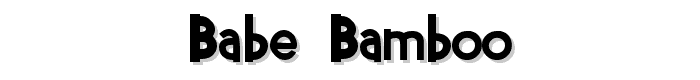 Babe%20Bamboo font