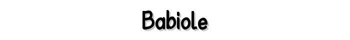 Babiole font