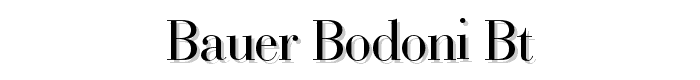 Bauer%20Bodoni%20BT font