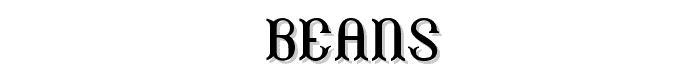 Beans font