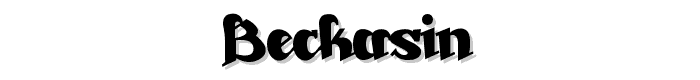 Beckasin font