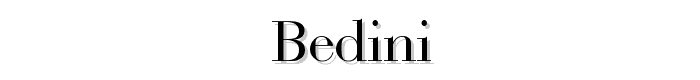 Bedini font