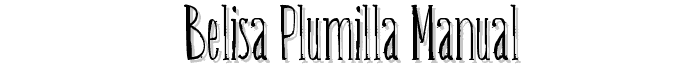 Belisa%20plumilla%20manual font