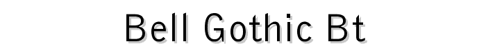 Bell%20Gothic%20BT font