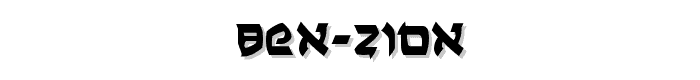 Ben-Zion font