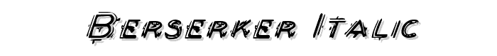 Berserker%20Italic font