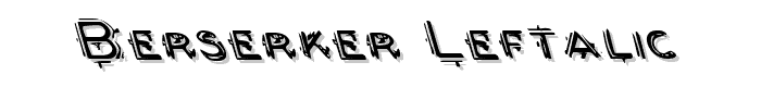 Berserker%20Leftalic font