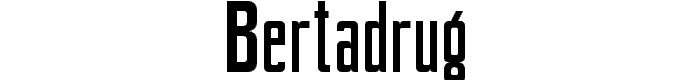 BertaDrug font