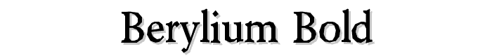 Berylium%20Bold font