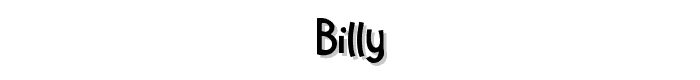 Billy font