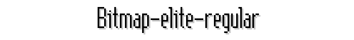 Bitmap%20Elite%20Regular font