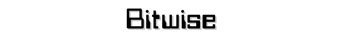 Bitwise font