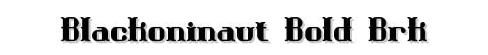 Blackoninaut%20Bold%20BRK font