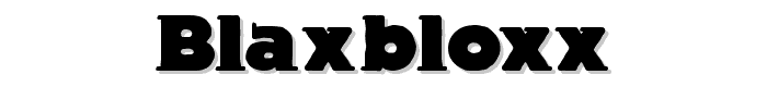 BlaxBloxx font