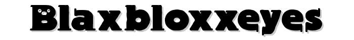 BlaxBloxxEyes font