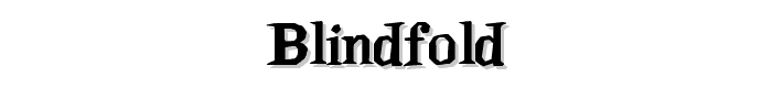 Blindfold font