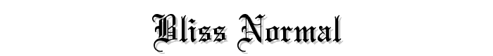 Bliss%20Normal font