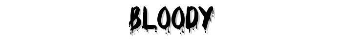 Bloody font