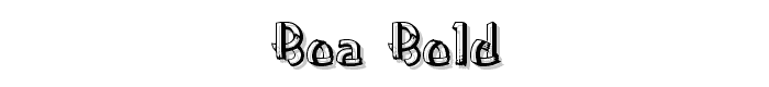 Boa%20Bold font