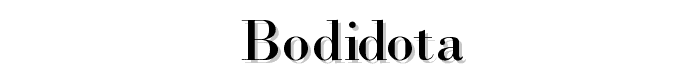 Bodidota font