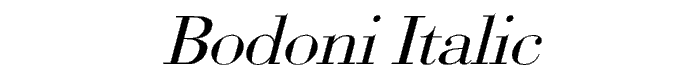 Bodoni%20Italic font