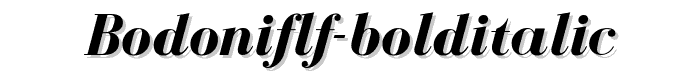 BodoniFLF-BoldItalic font