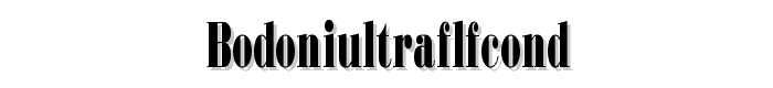 BodoniUltraFLFCond font