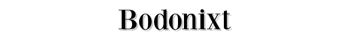 BodoniXT font