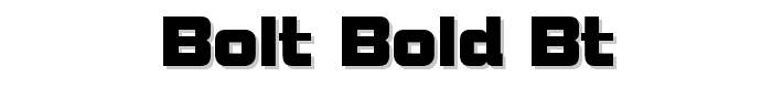 Bolt%20Bold%20BT font