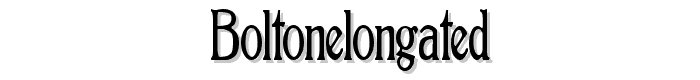 BoltonElongated font