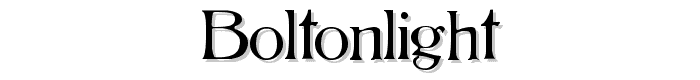 BoltonLight font