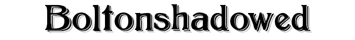 BoltonShadowed font