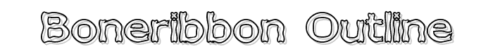 Boneribbon%20Outline font