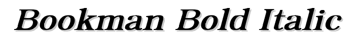 Bookman%20Bold%20Italic font